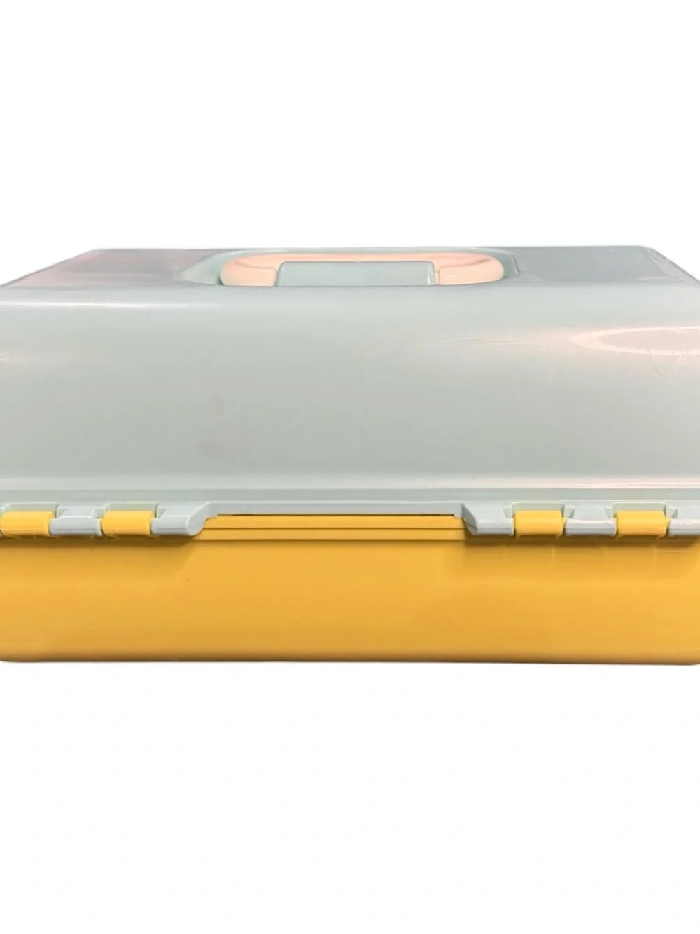 Caboodles | On-The-Go Girl Sky Blue Over Yellow Cosmetic Organizer Case